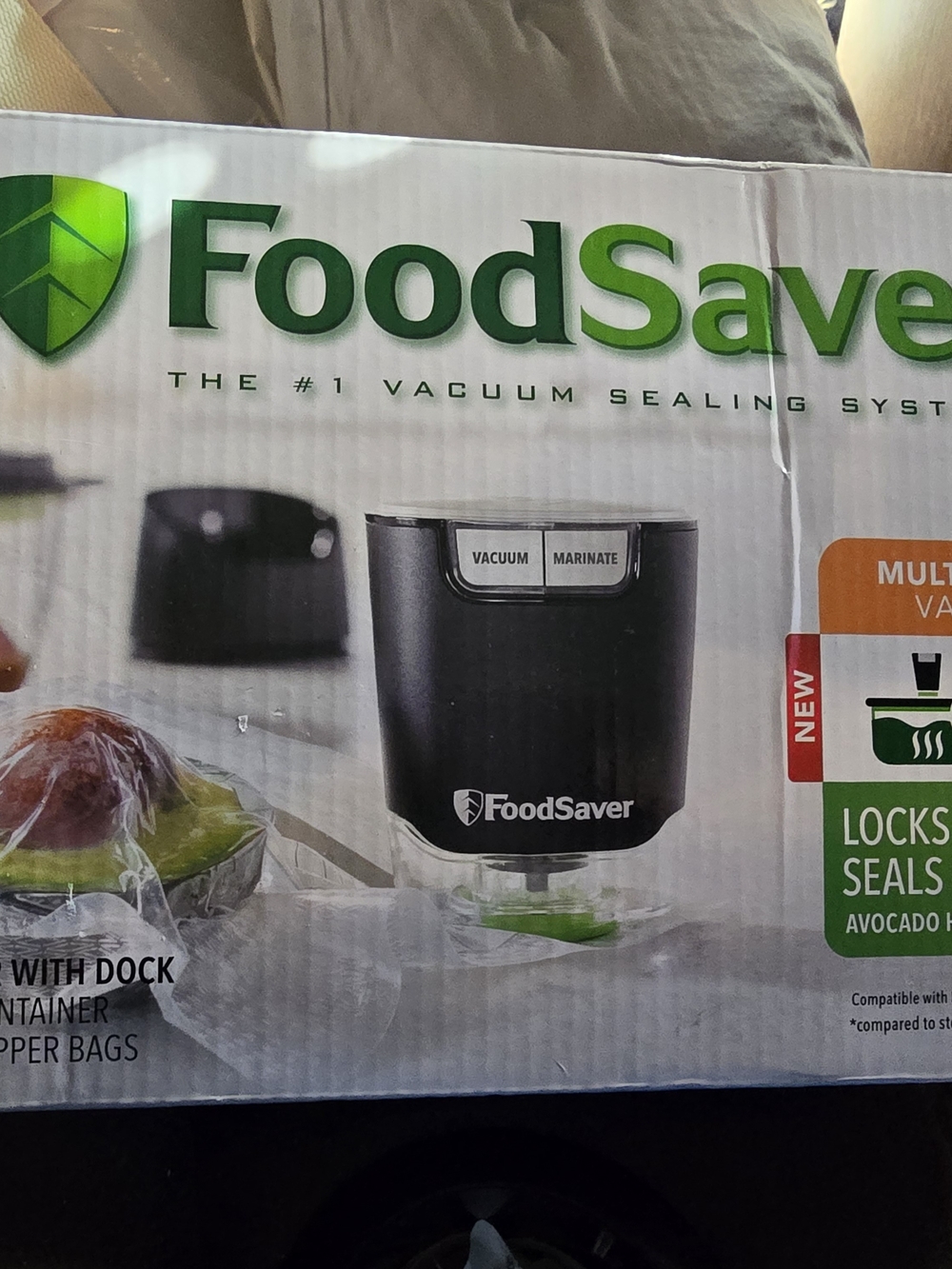 FoodSaver Black Vacuum Sealer Pump - Portable Food Preservation